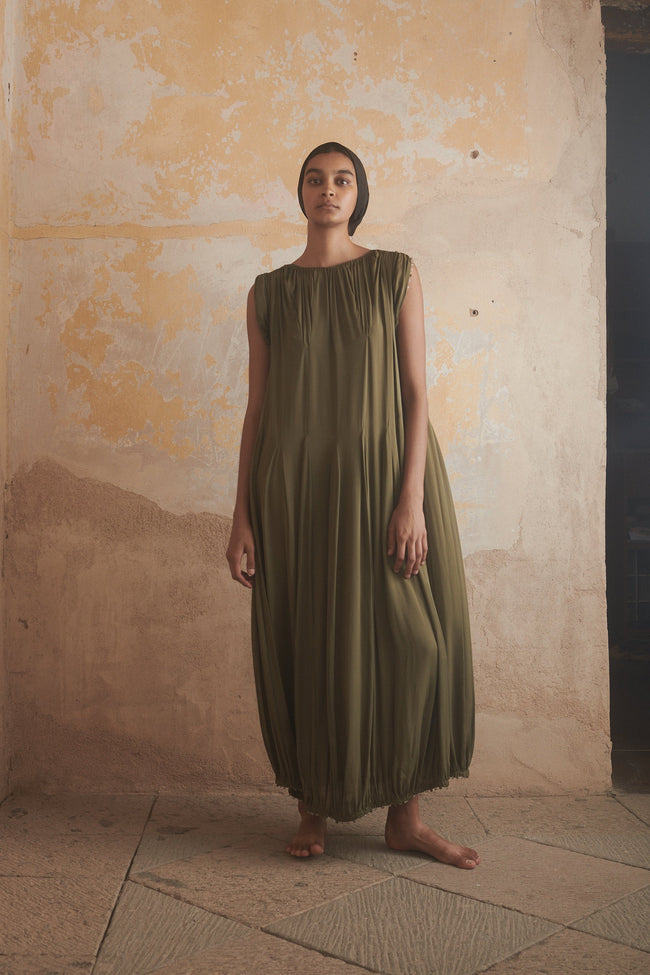 Ténéré Lounés Caftan in Moss - Desert Vintage