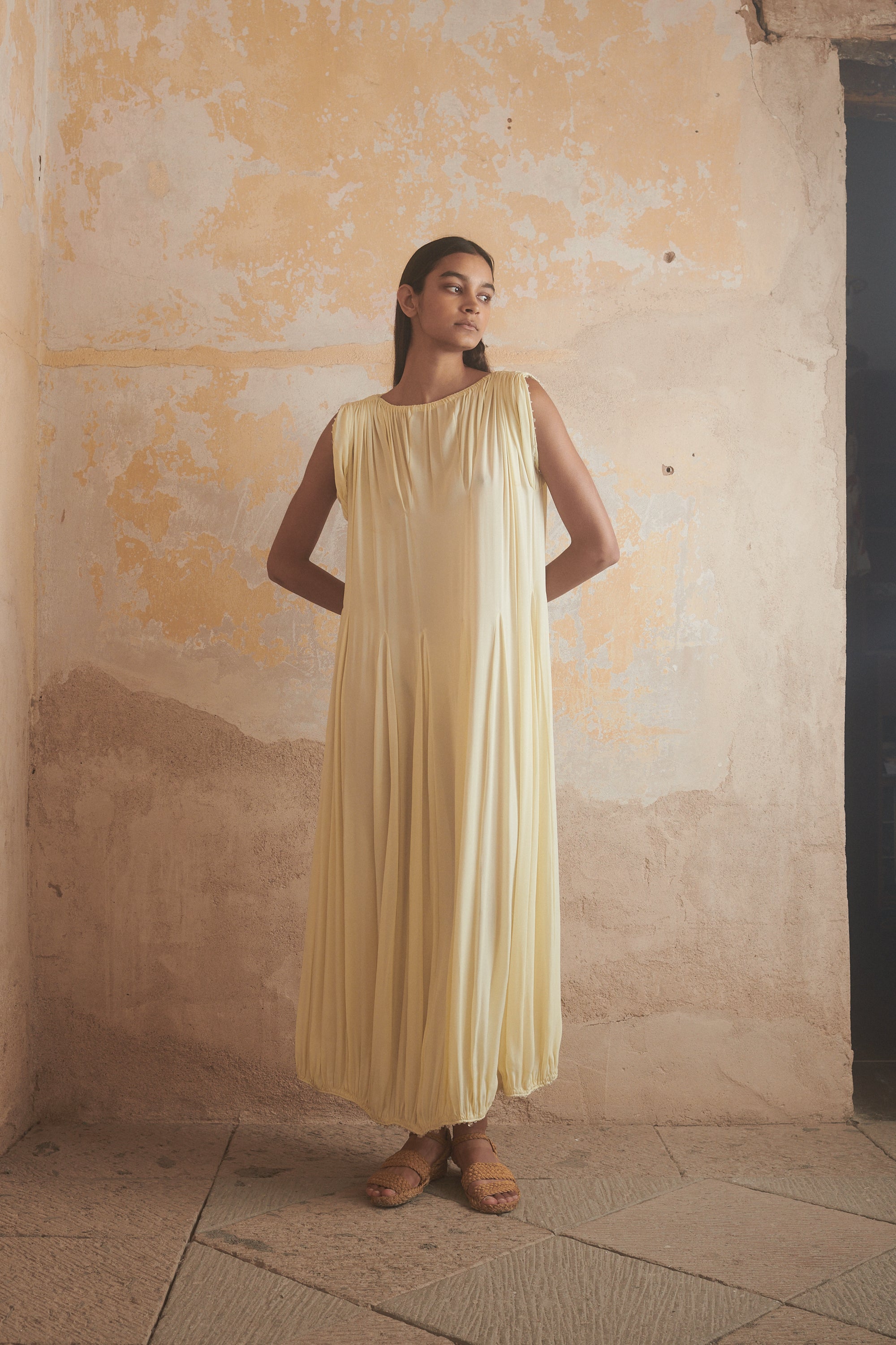 Ténéré Lounés Caftan in Citrine - Desert Vintage