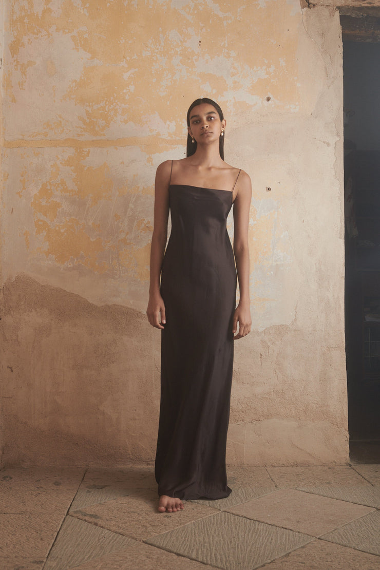 Ténéré Camille Slip Dress in Mahogany - Desert Vintage