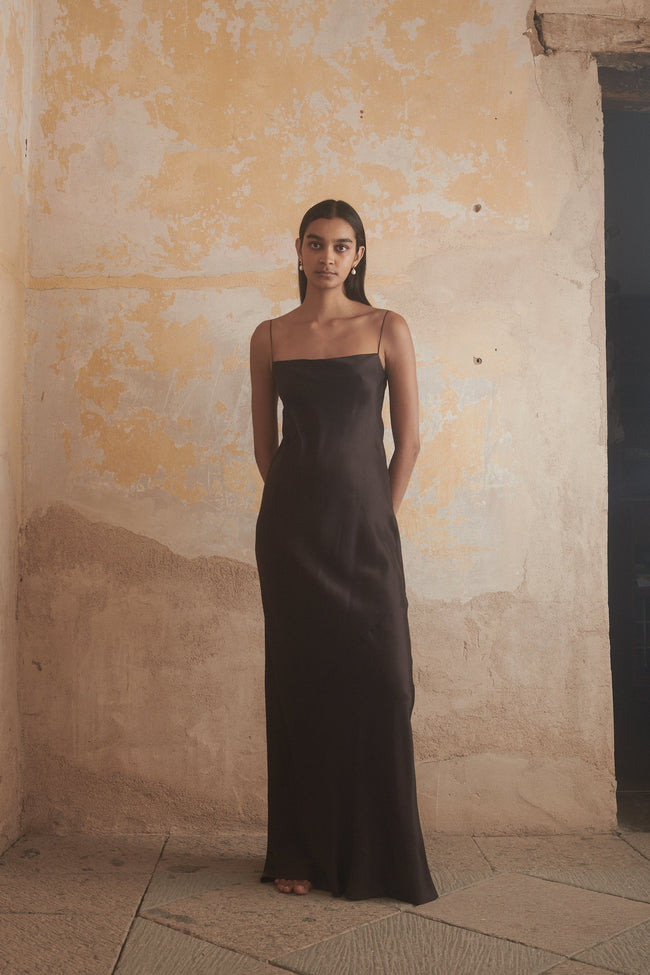 Ténéré Camille Slip Dress in Mahogany - Desert Vintage