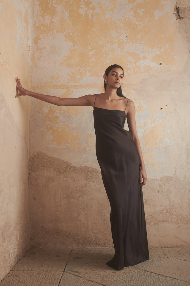 Ténéré Camille Slip Dress in Mahogany - Desert Vintage