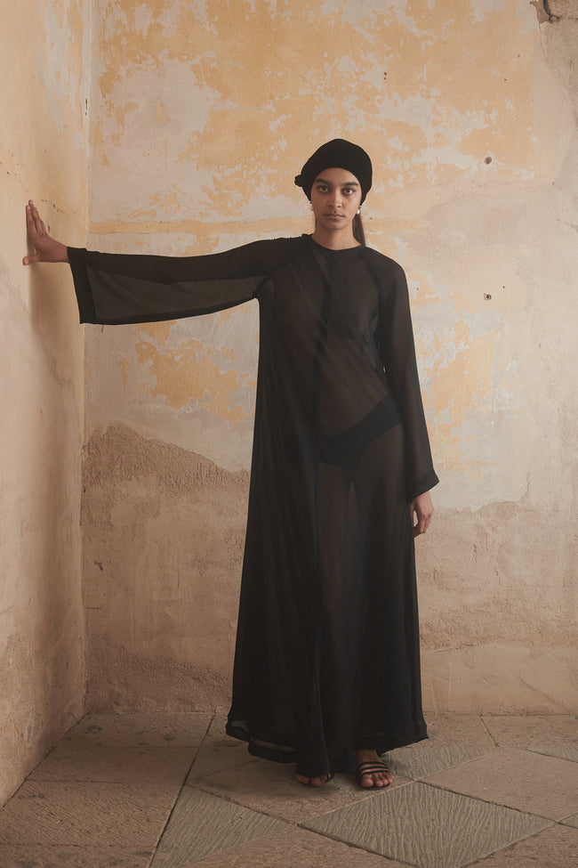 Ténéré Idris Dress in Black - Desert Vintage