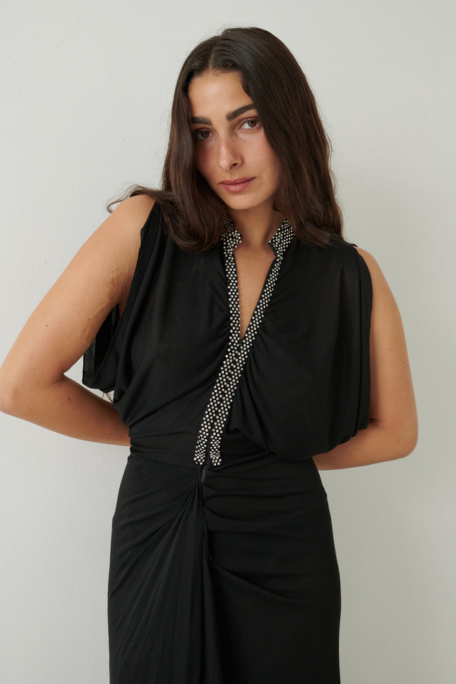 Chloé Black Sequined Gown - Desert Vintage