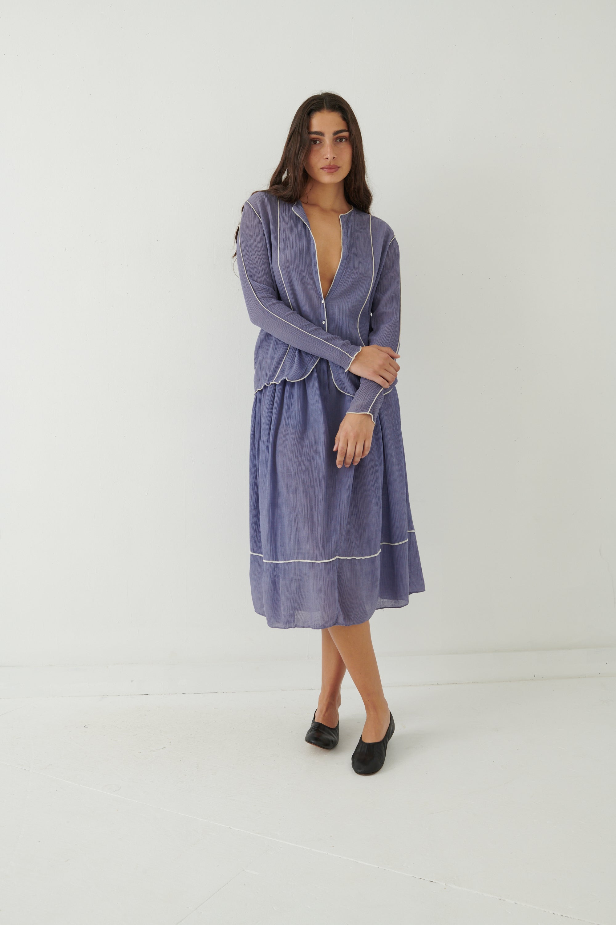 Geoffrey Beene Sheer Lilac Ensemble - Desert Vintage