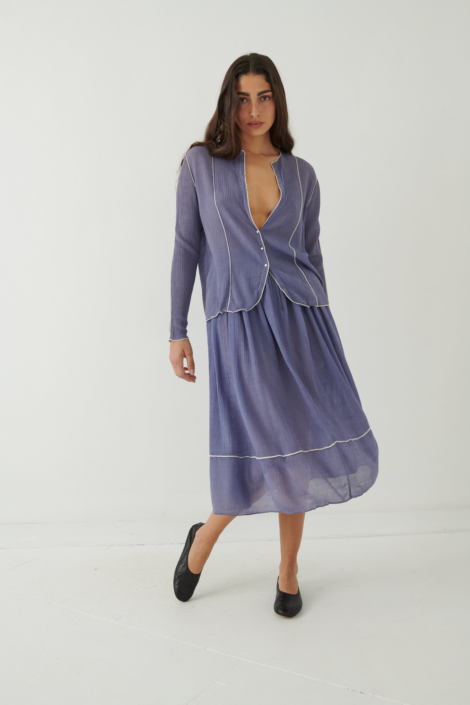 Geoffrey Beene Sheer Lilac Ensemble - Desert Vintage