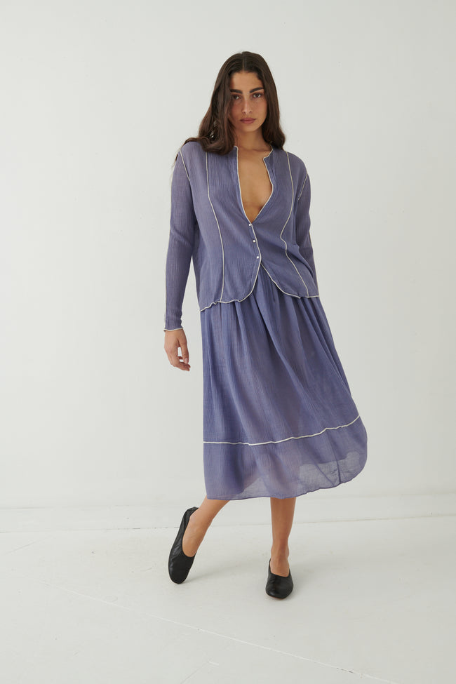 Geoffrey Beene Sheer Lilac Ensemble - Desert Vintage