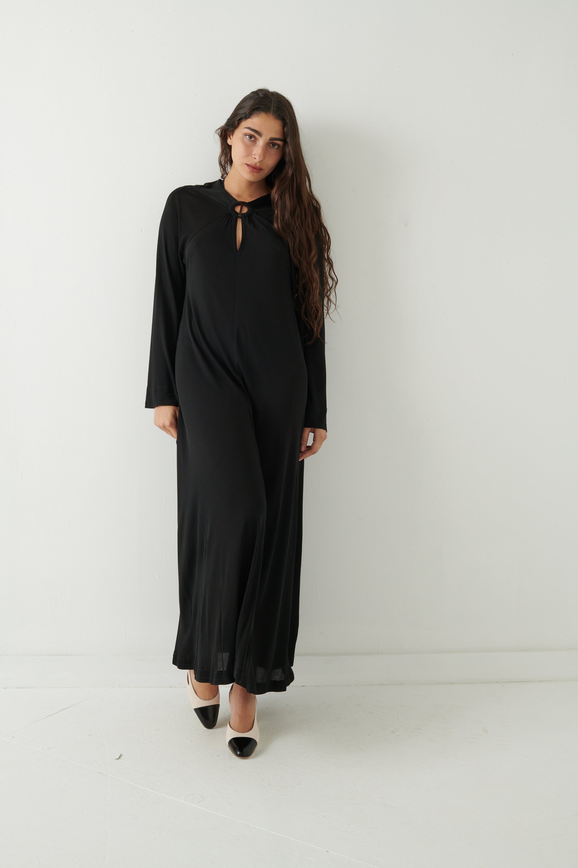 Jean Muir Black Caftan - Desert Vintage