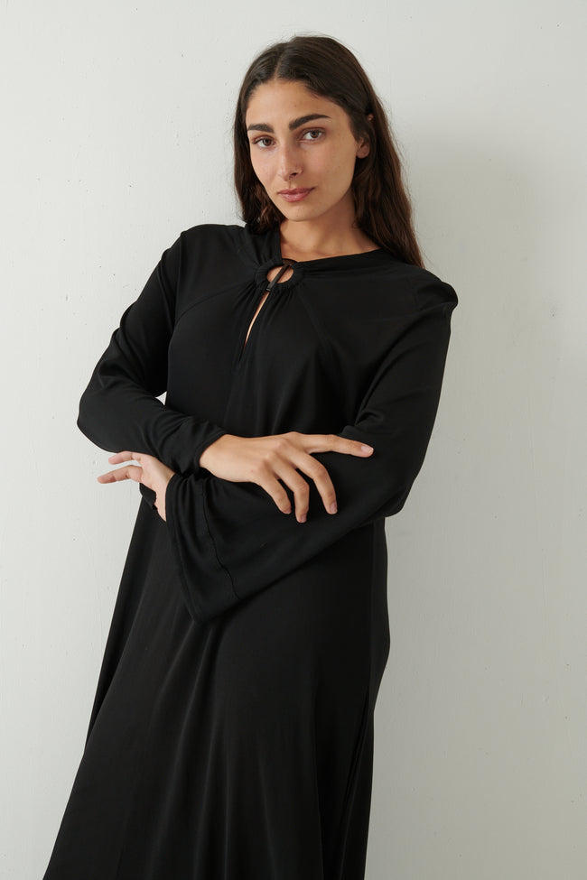 Jean Muir Black Caftan - Desert Vintage