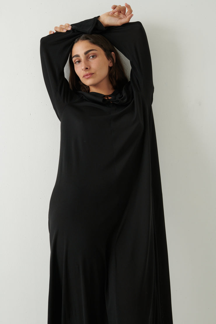 Jean Muir Black Caftan - Desert Vintage