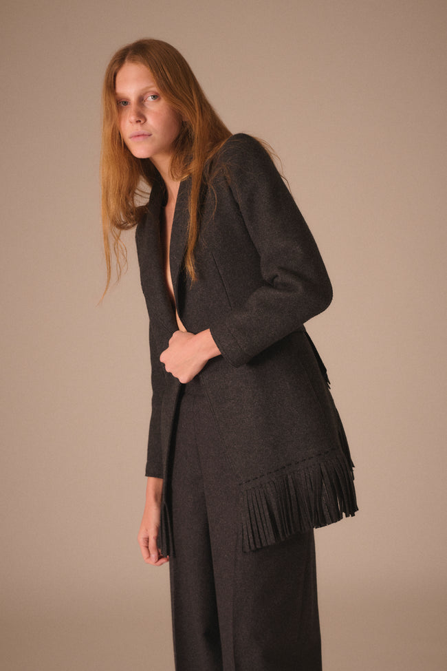 Alaïa Felted Wool Coat - Desert Vintage