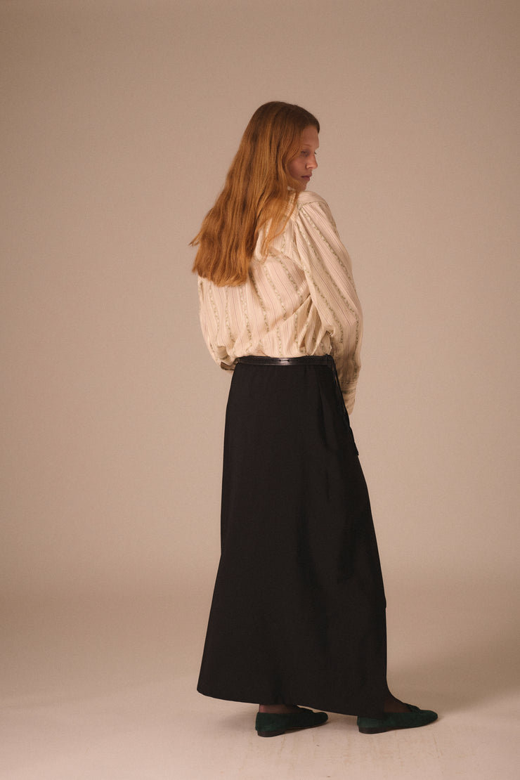 Early Ann Demeulemeester Suited Wool Skirt - Desert Vintage