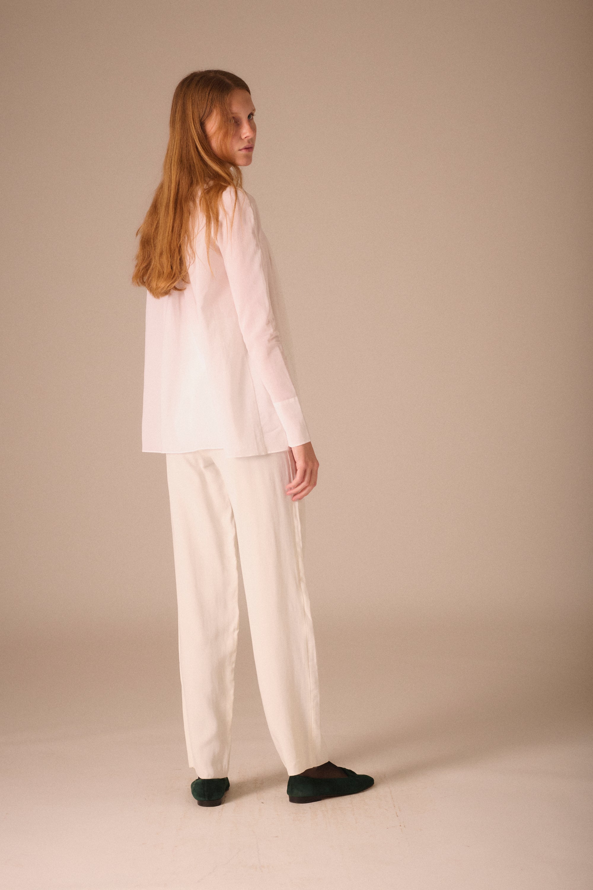 Armani White Cotton Trousers - Desert Vintage