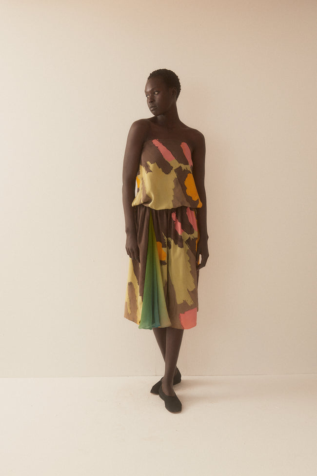 Michaele Vollbracht Silk Dress - Desert Vintage