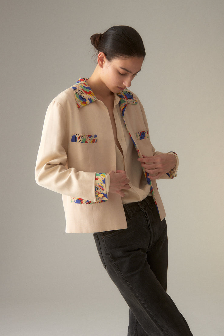 Chanel Woven Silk Jacket - Desert Vintage