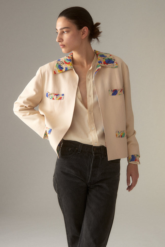 Chanel Woven Silk Jacket - Desert Vintage