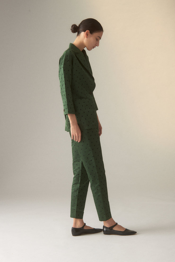 S/S 1996 Romeo Gigli Emerald Suit - Desert Vintage
