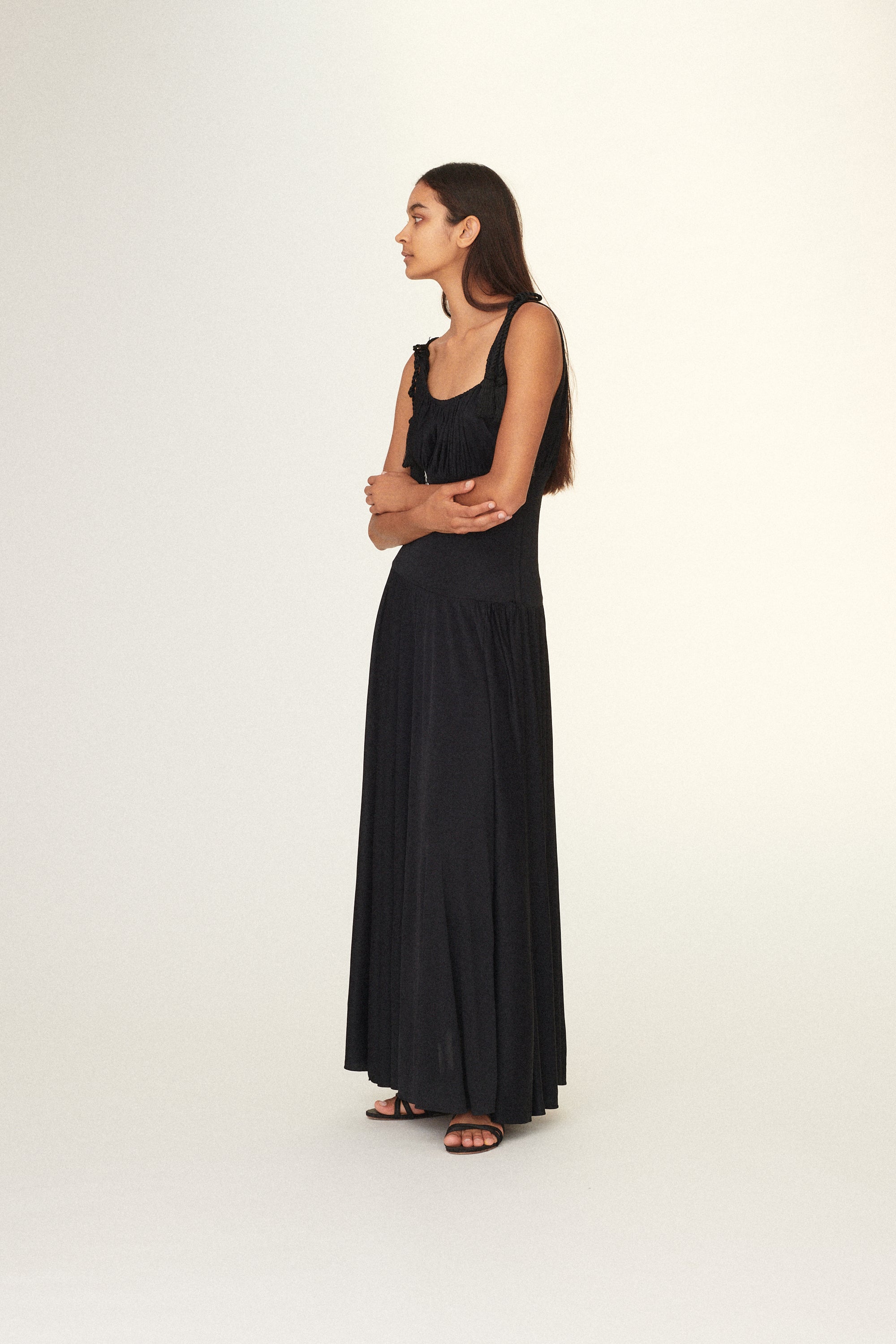 Rope and Tassel Gathered Dress - Desert Vintage