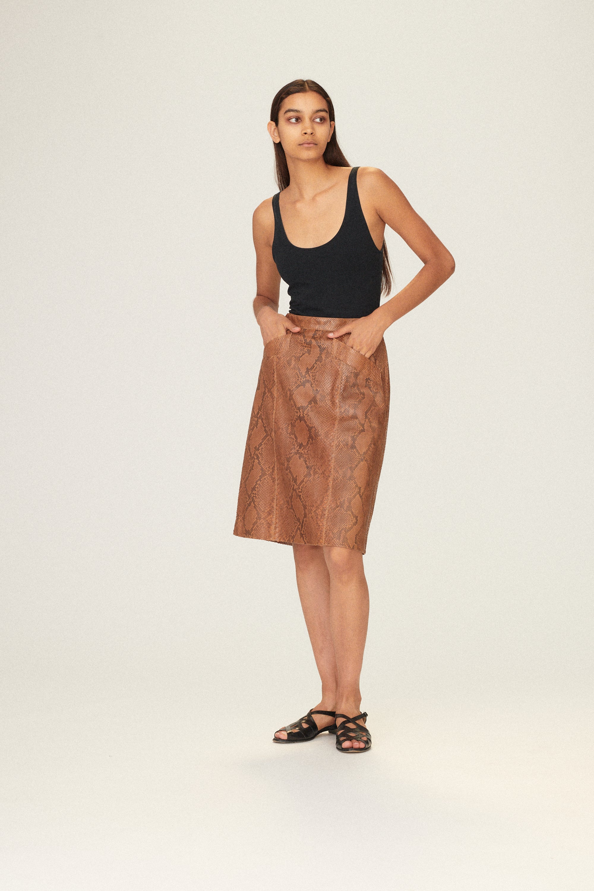 YSL Python Skirt - Desert Vintage