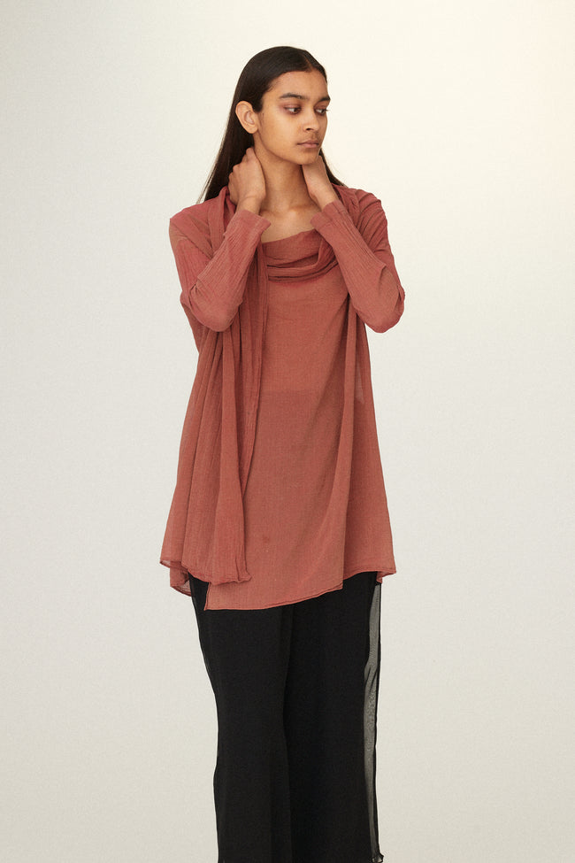 Romeo Gigli Asymmetric Wrap Blouse - Desert Vintage