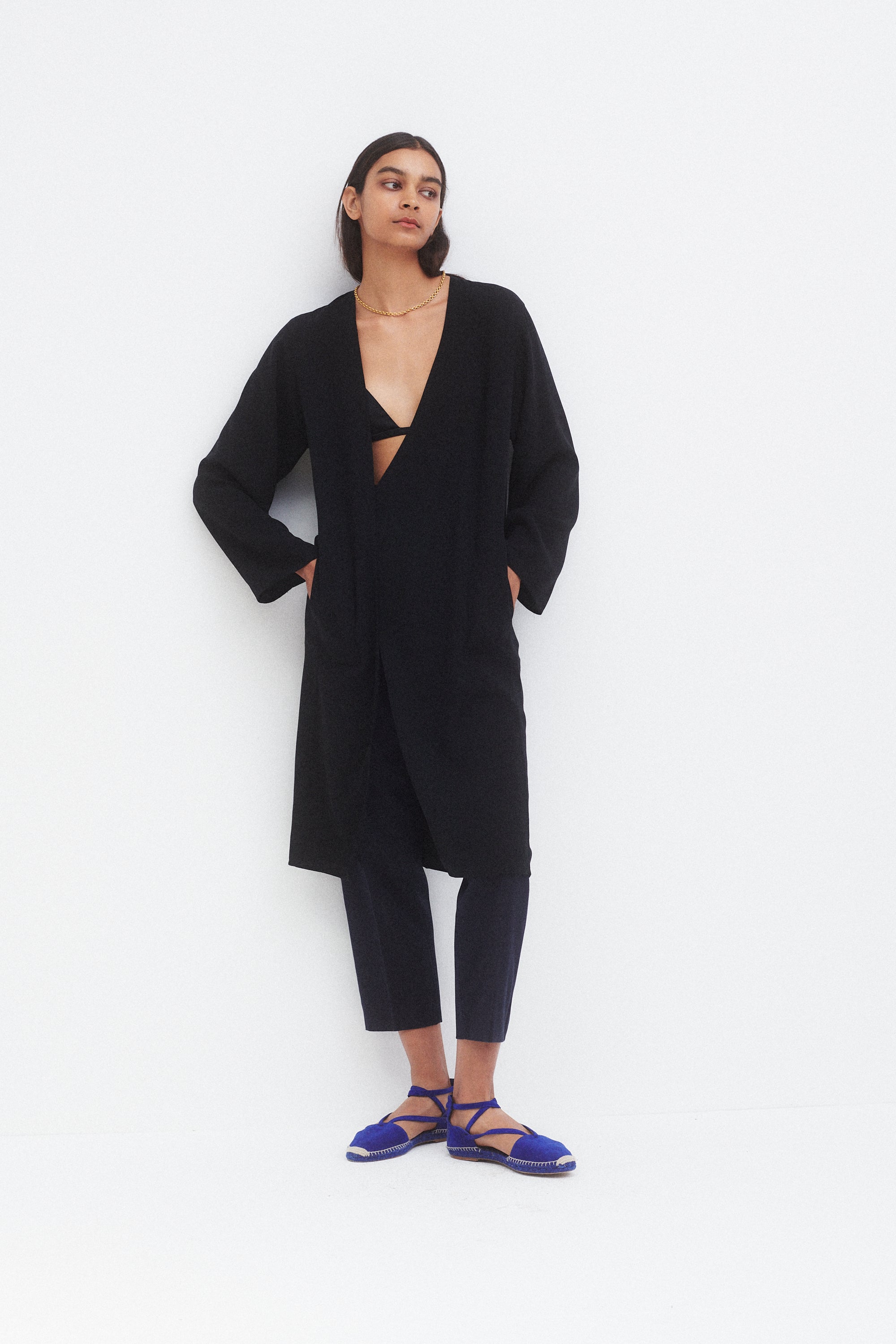 YSL Navy Wool Trousers - Desert Vintage