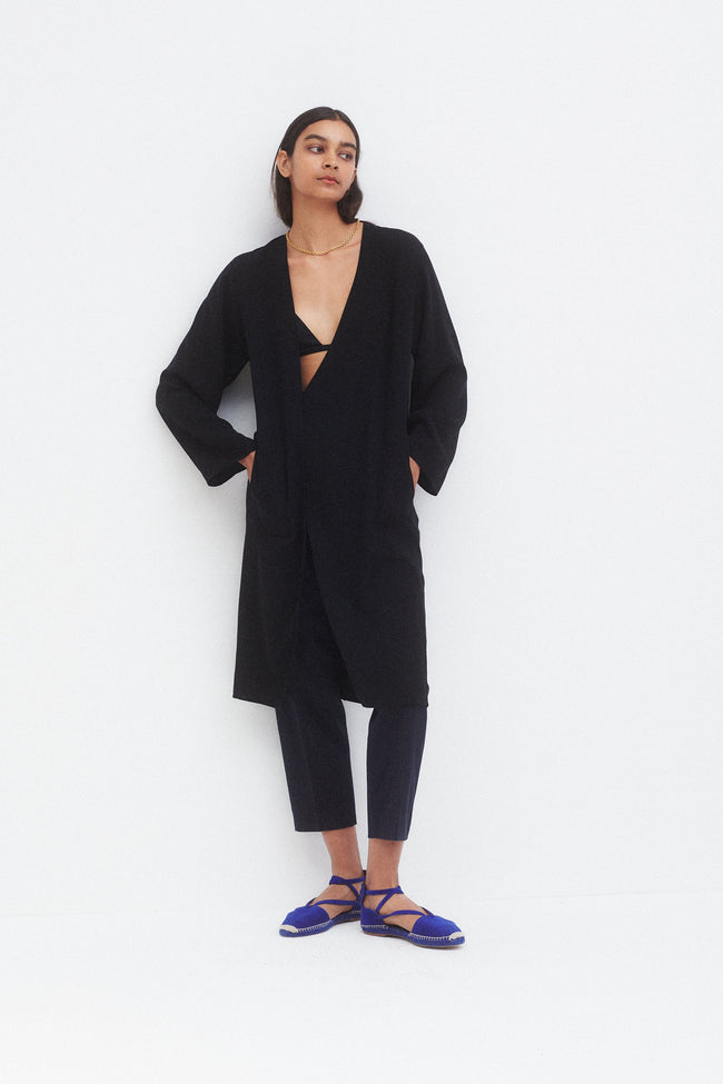 YSL Navy Wool Trousers - Desert Vintage