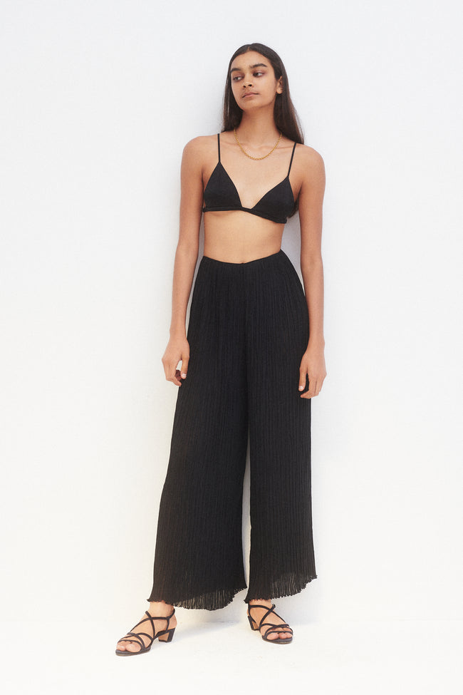 Mary McFadden Couture Pleated Trousers - Desert Vintage