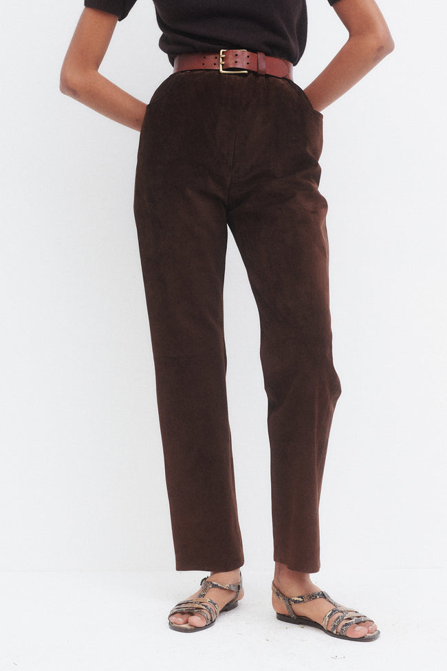 YSL Suede Trousers - Desert Vintage