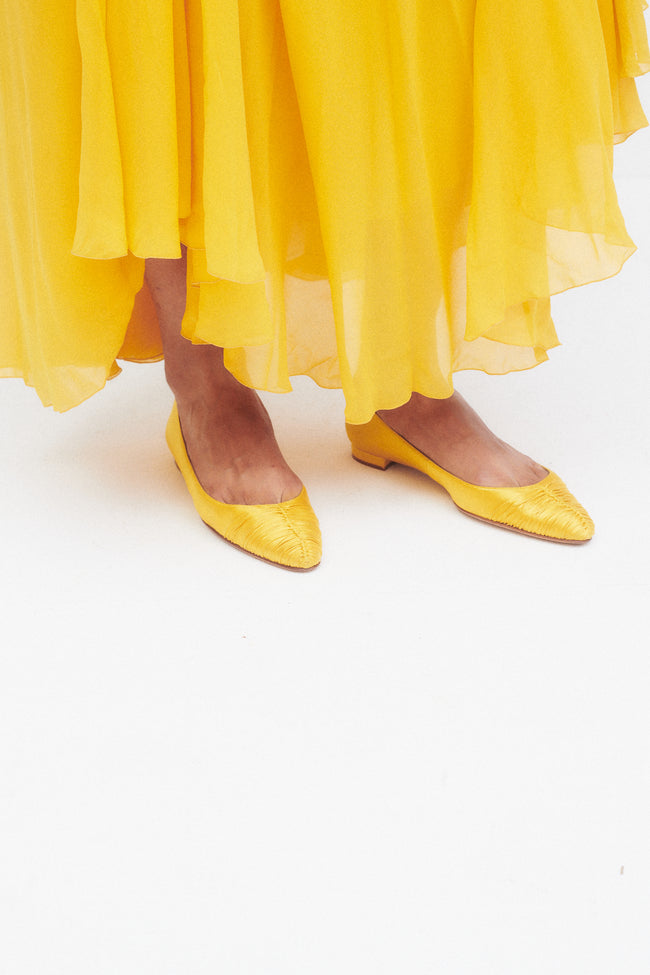 Manolo Blahnik Canary Yellow Heel - Desert Vintage