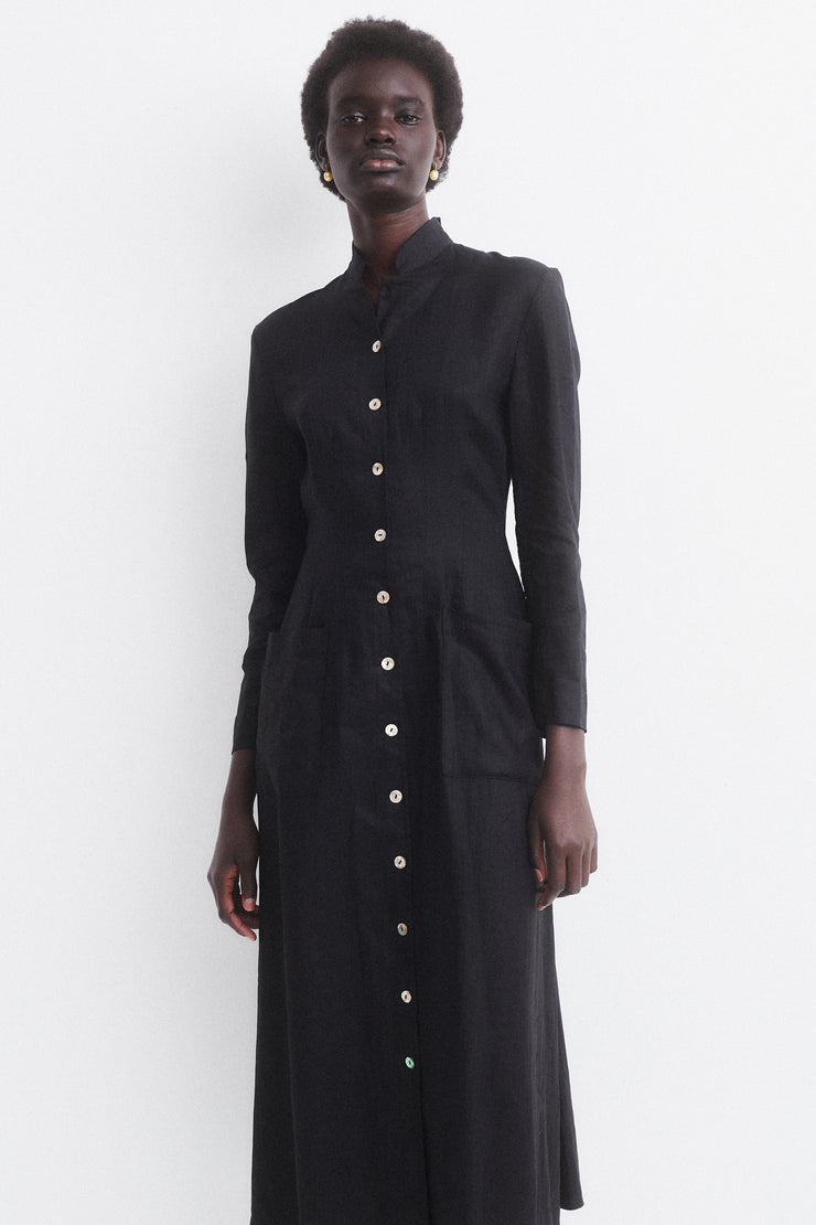 Marcelle Danan Linen Dress - Desert Vintage