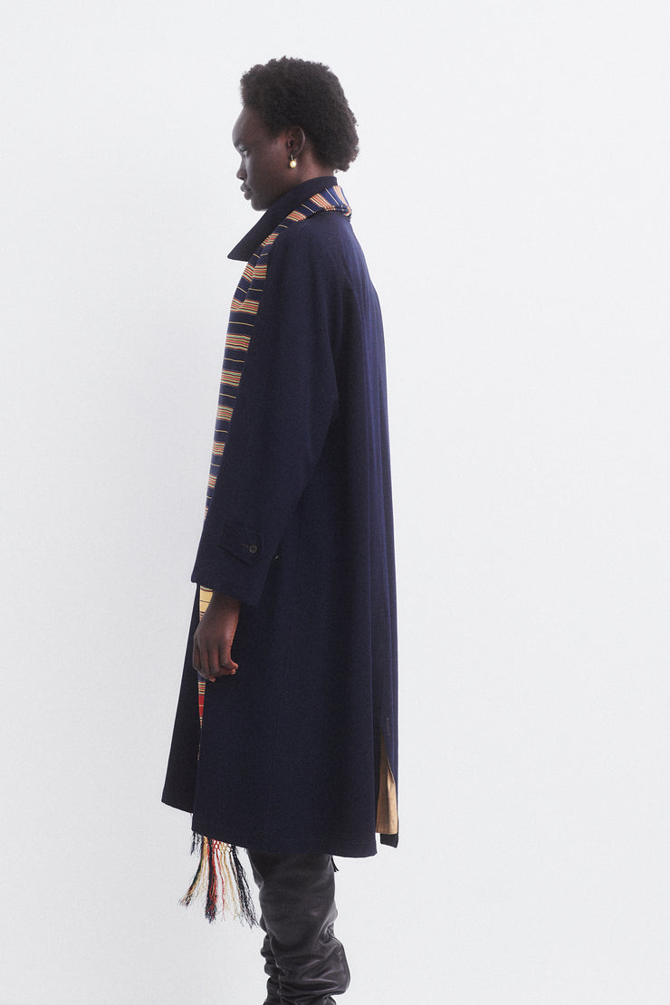 Navy Wool Outercoat - Desert Vintage