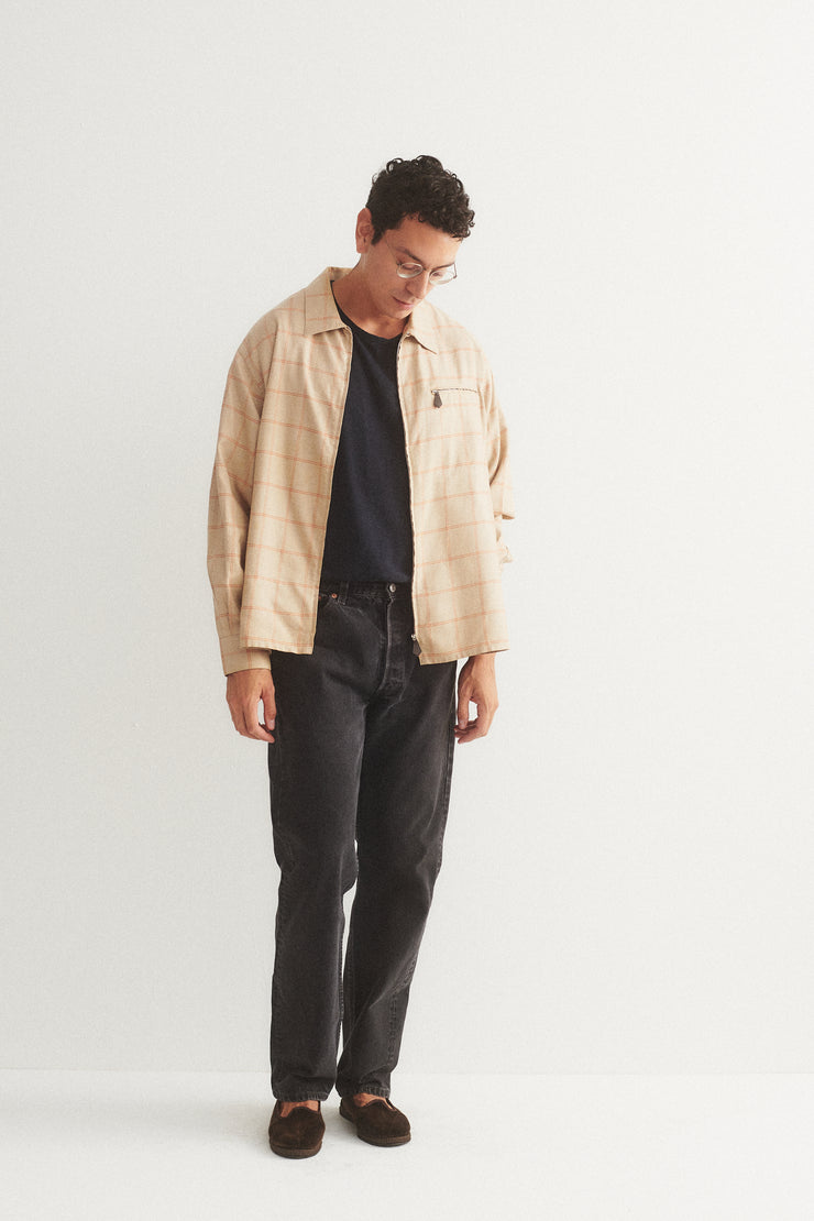 Hermès Windowpane Plaid Coat - Desert Vintage