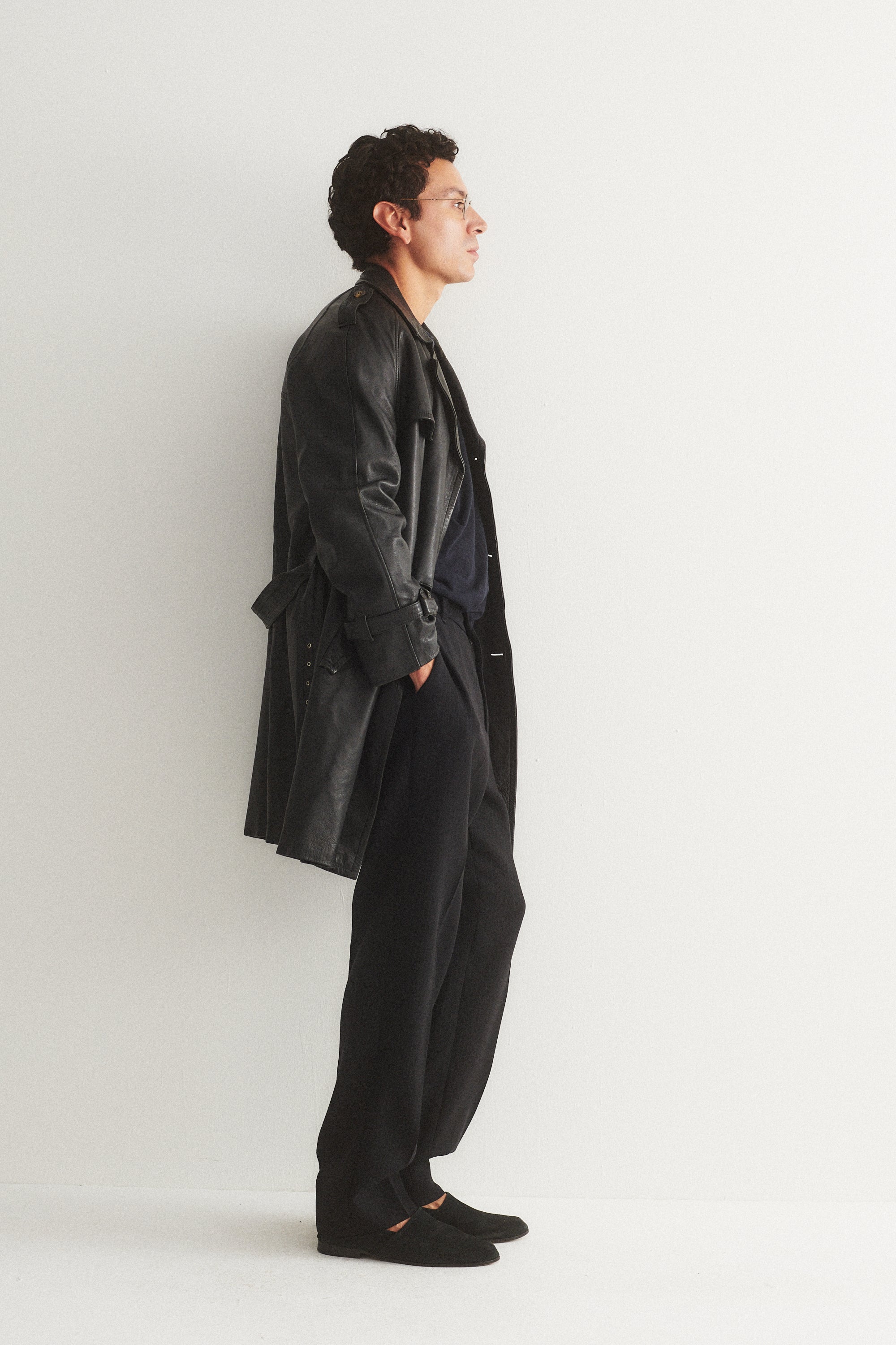 Vintage Leather Trench Coat - Desert Vintage