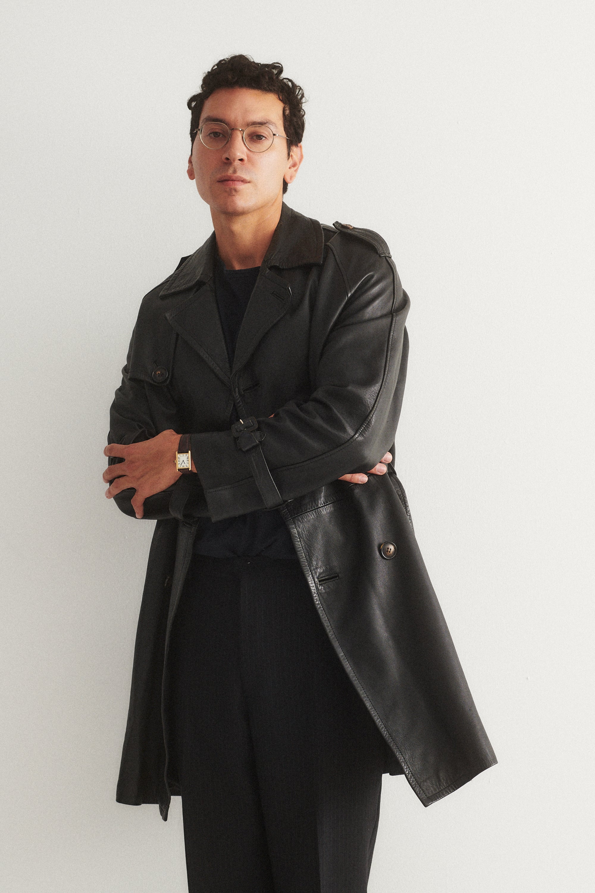 Vintage Leather Trench Coat - Desert Vintage