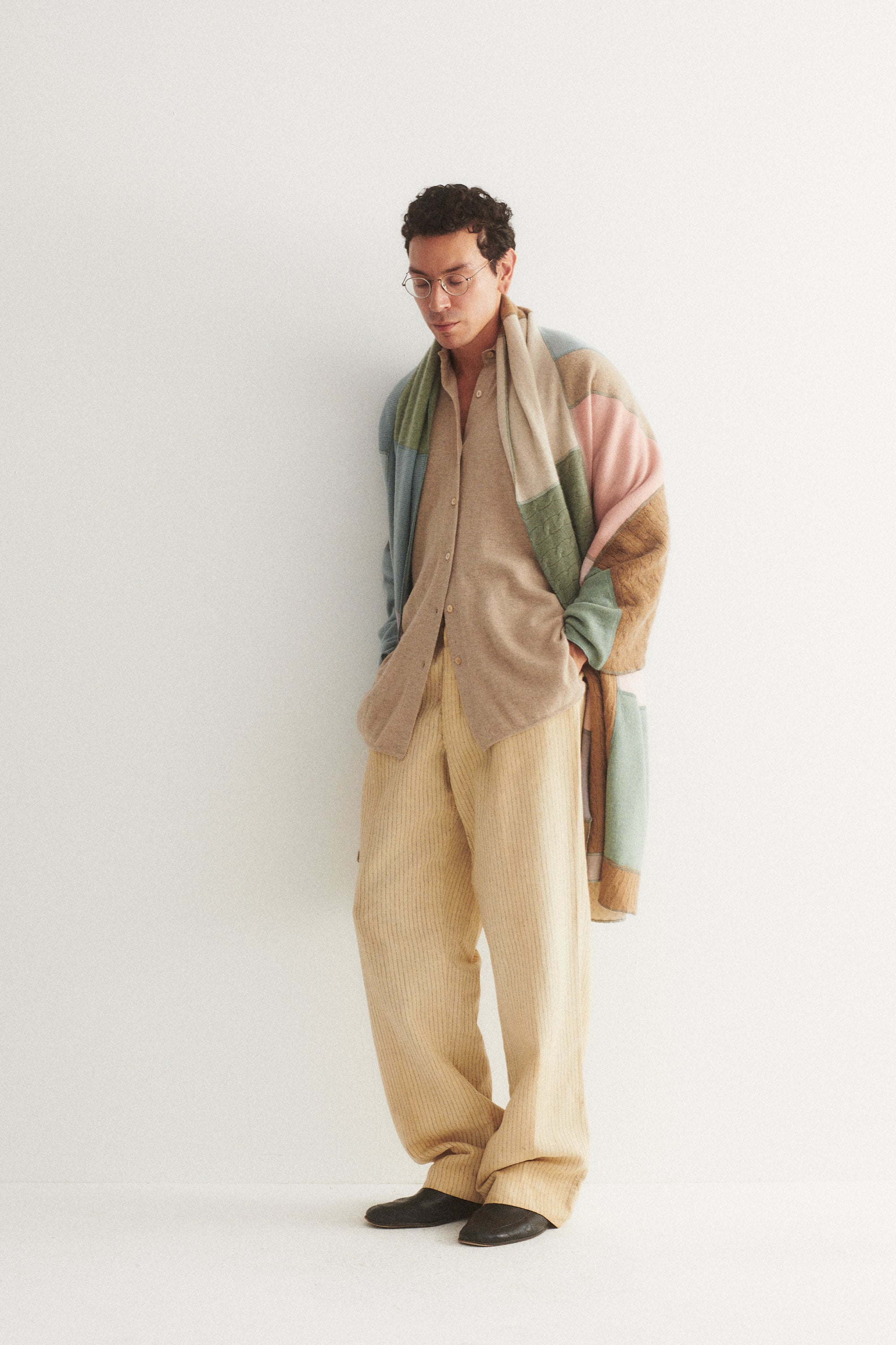 Cashmere Patchwork Shawl - Desert Vintage