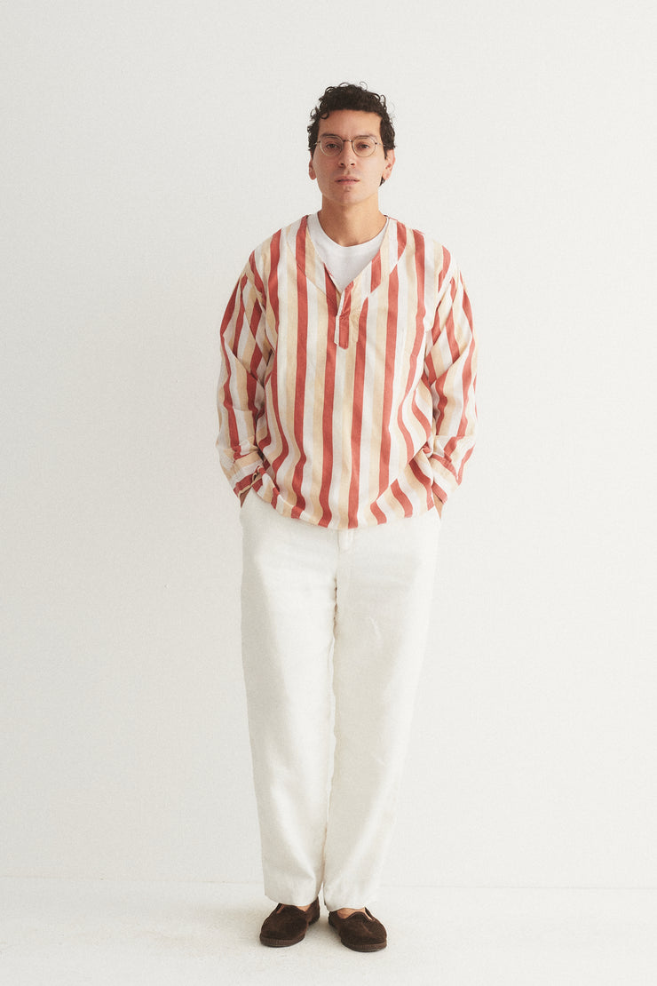 Vintage Linen Stripe Pullover - Desert Vintage