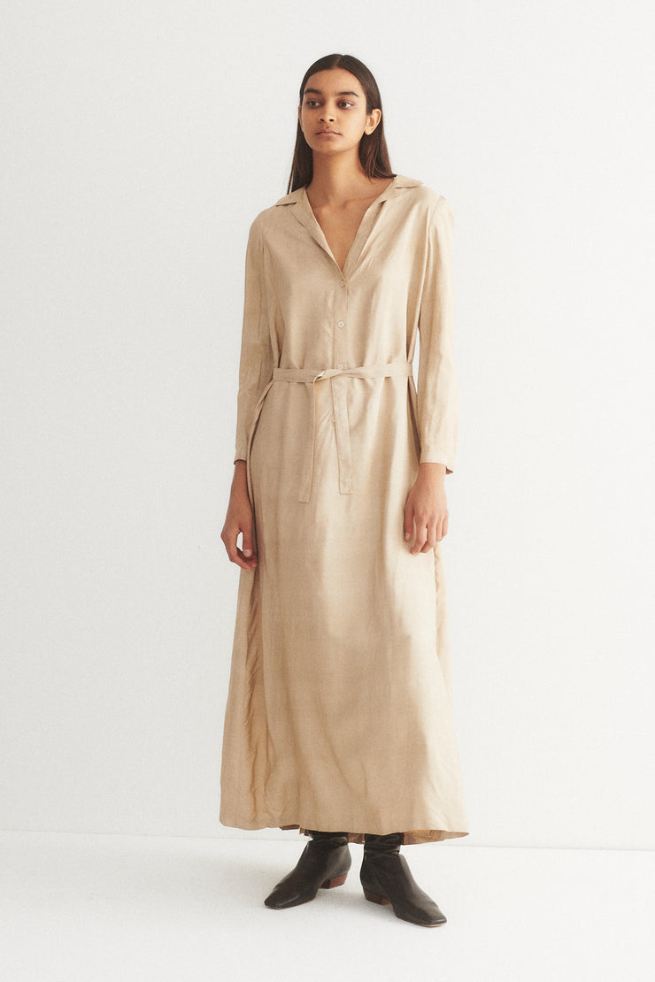 Geoffrey Beene Pearl Silk Dress - Desert Vintage