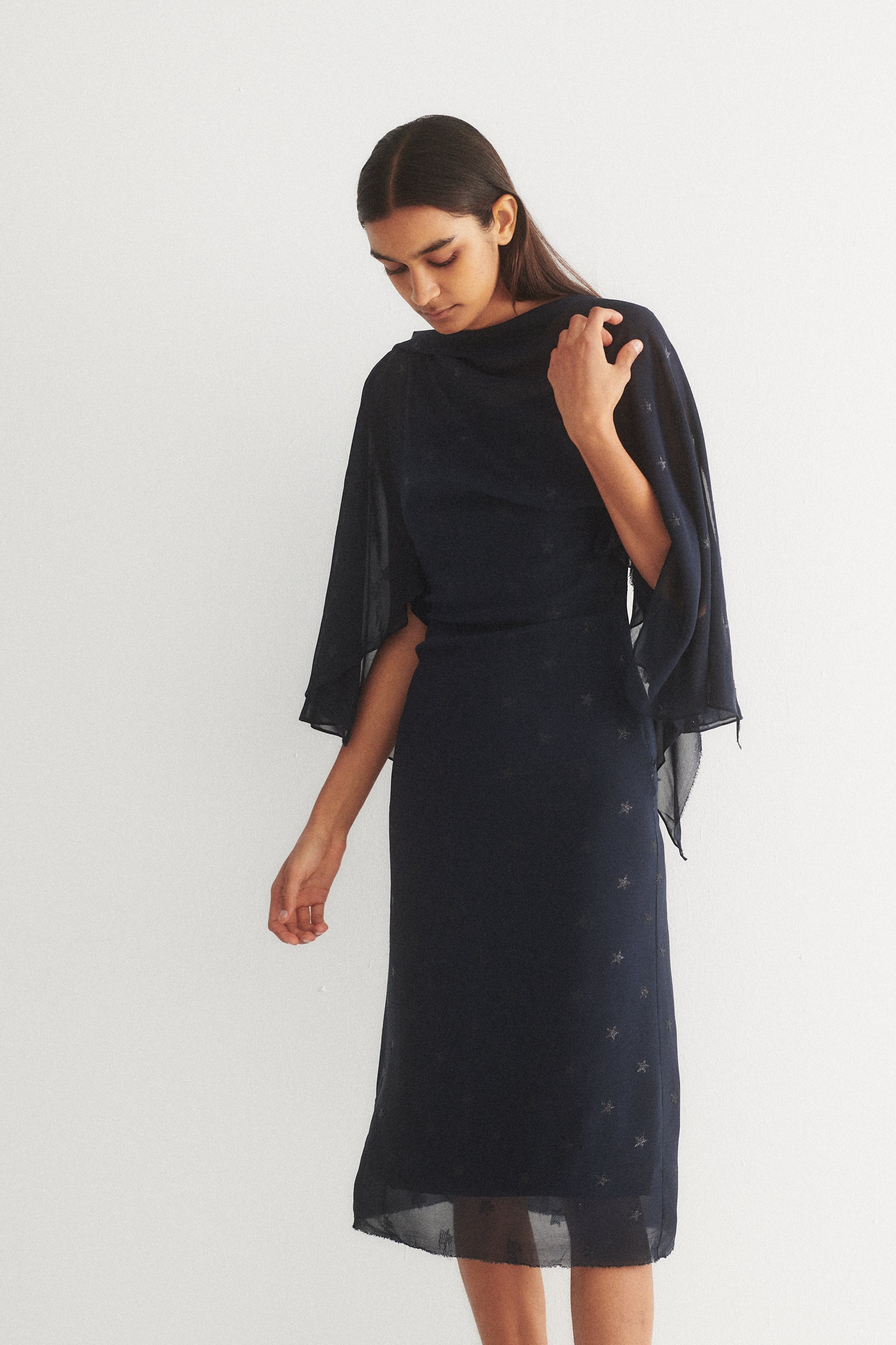 ss 2001 Miguel Adrover Star Print Dress - Desert Vintage