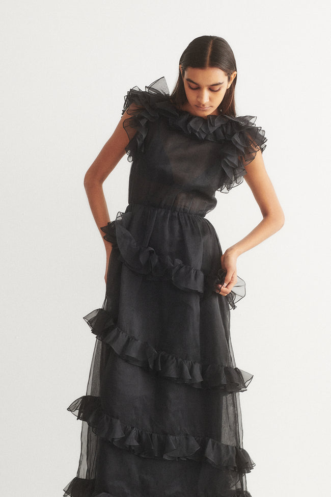 Antonelli Roma Couture Chiffon Gown - Desert Vintage
