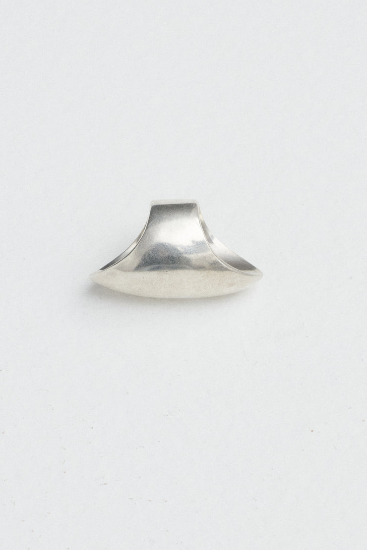 Silver Shield Ring - Desert Vintage