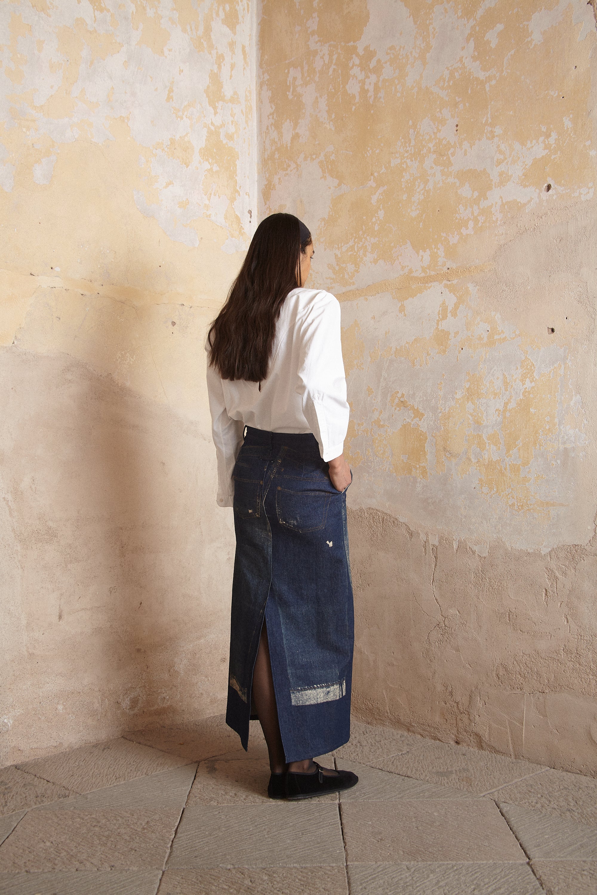 JPG Jeans Trompe-l’œie Skirt - Desert Vintage
