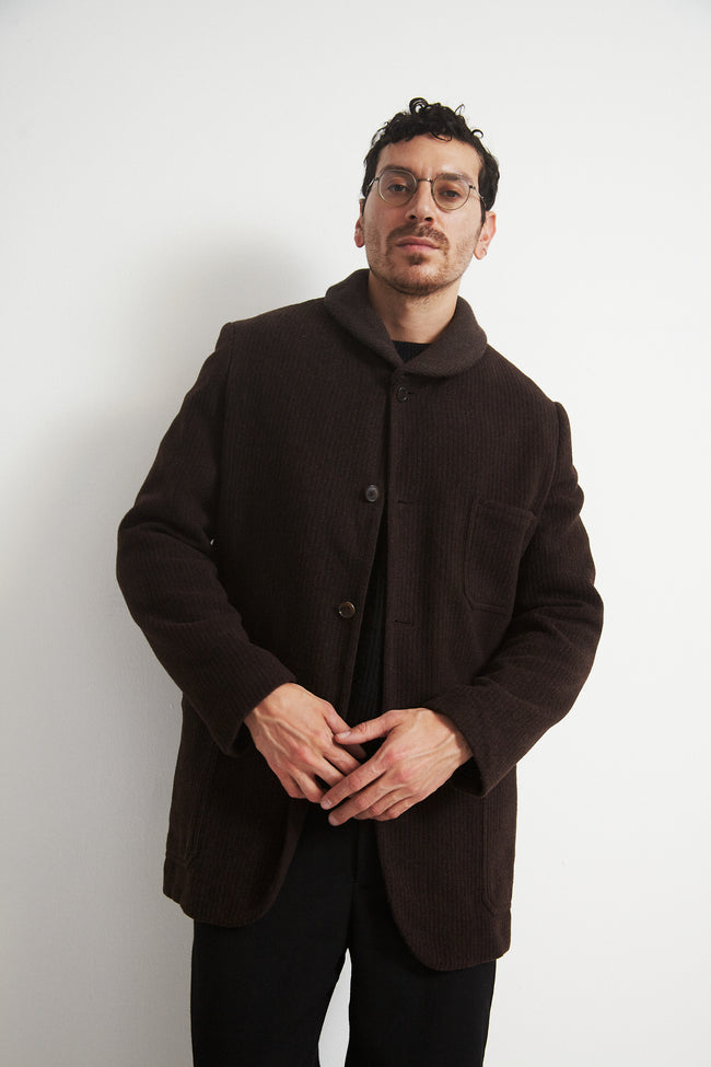 Hermès Brown Wool Coat - Desert Vintage