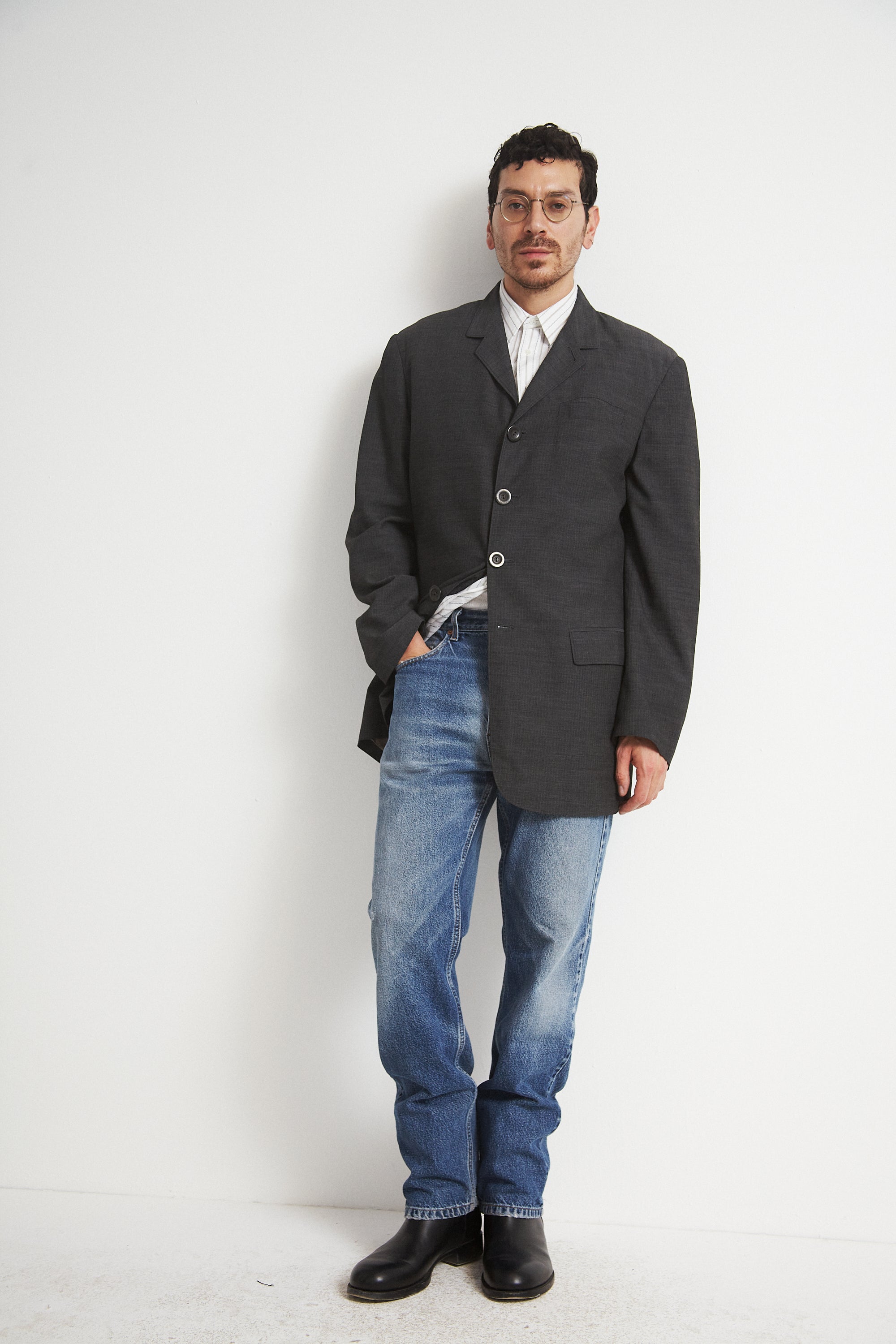 JPG Homme Suited Wool Coat - Desert Vintage