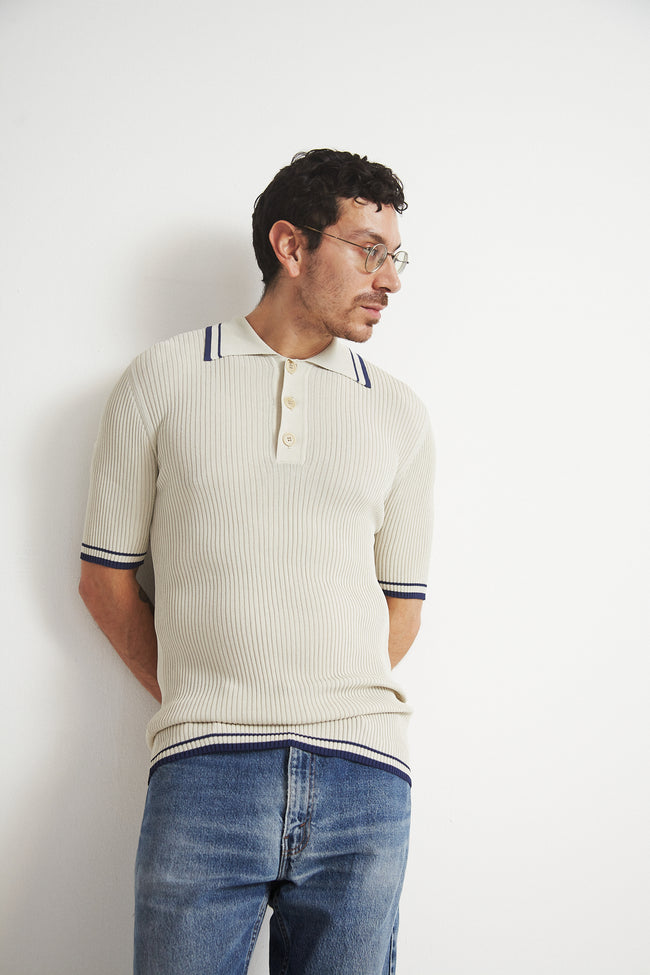 Armani Knit Polo - Desert Vintage