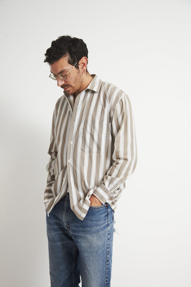 1990s Cotton Stripe Shirt - Desert Vintage