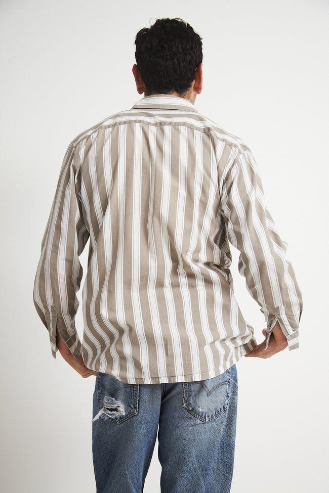 1990s Cotton Stripe Shirt - Desert Vintage