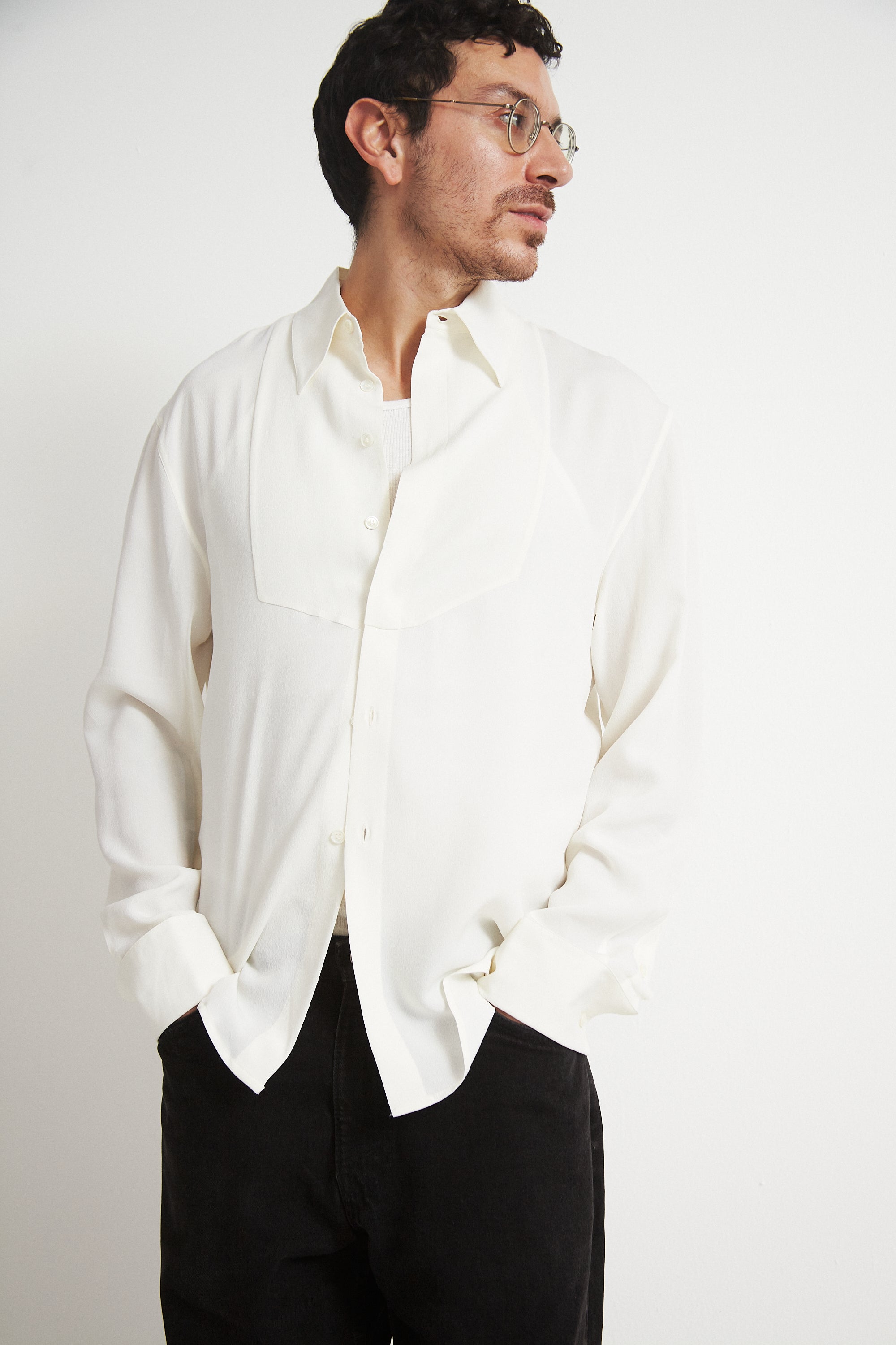 Versace Ivory Button Down - Desert Vintage