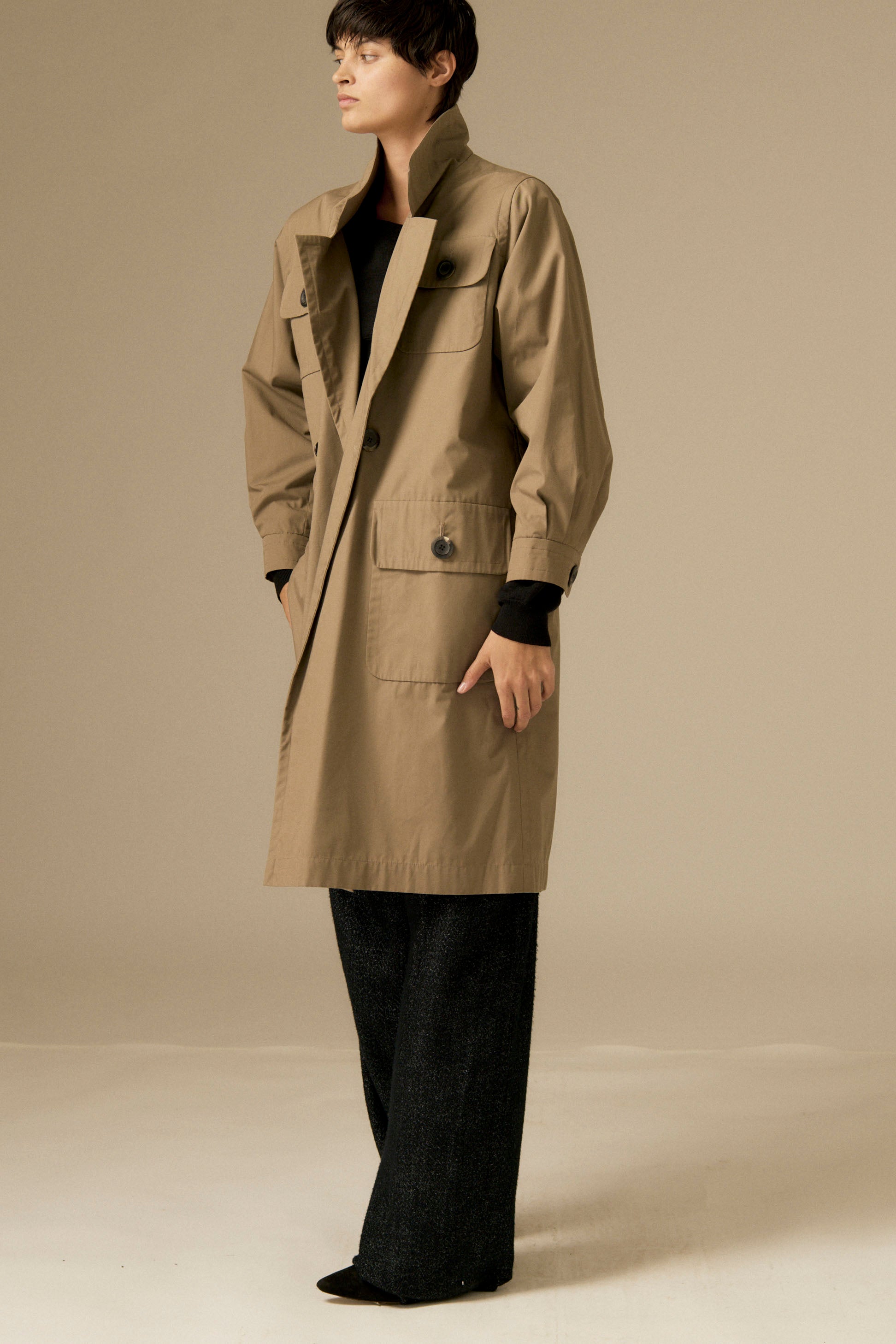 Ysl Cotton Trench - Desert Vintage
