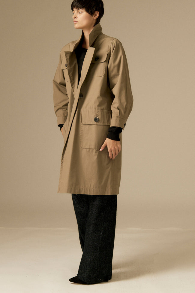Ysl Cotton Trench - Desert Vintage