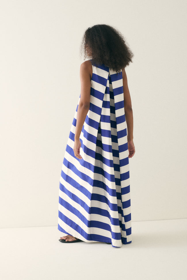 Jil Sander Blue Stripe Dress - Desert Vintage