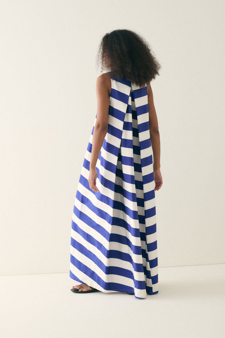 Jil Sander Blue Stripe Dress - Desert Vintage